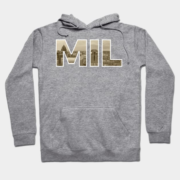 Milwaukee Bucks MIL Skyline Hoodie by StupidHead